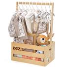Caixa de armazenamento para bebês Caixa de madeira GiftAmaz com alça 36x23x53cm