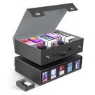 Caixa de armazenamento para cards ZLCA, 5 fileiras, com alça, para 3900+ cards