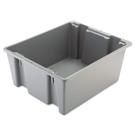 Caixa de armazenamento Rubbermaid Commercial Palletote 60L cinza