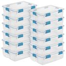 Caixa de Armazenamento Sterilite 12 Unidades 35 Litros Resistente ao Tempo Caixa de Armazenamento Sterilite 12 Unidades 35 Litros Resistente ao Tempo