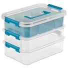 Caixa de armazenamento Sterilite 14138606 Layer Stack & Carry 27L