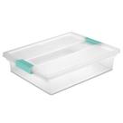 Caixa de armazenamento Sterilite Clip Box grande de 1,8 L com tampa de travamento