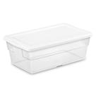 Caixa de armazenamento Sterilite de 6 litros (5,7 L) de plástico transparente x24