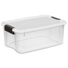 Caixa de Armazenamento Sterilite Ultra 46L Transparente Resistente 46x31x18cm