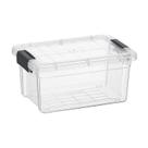 Caixa de armazenamento Superio Clear de 3,5 litros de plástico com tampa empilhável Caixa de armazenamento Superio Clear de 3,5 litros de plástico com tampa empilhável