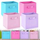 Caixa de armazenamento Yinder Cube 4 peças de tecido dobrável de 28 cm azul/roxo/rosa/rosa vermelha