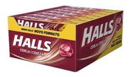 Caixa De Bala Drops Halls Sabor Cereja - C/21 Unid