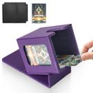 Caixa de baralho de cartas Jaffzora para MTG Commander Purple com 100 cartas Caixa de baralho de cartas Jaffzora para MTG Commander Purple com 100 cartas