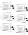 Caixa de bloqueio de termostato AUURIO 7x14x7 cm Clear PC, pacote com 6