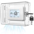 Caixa de bloqueio de termostato Gedreew Large Clear com chave Honeywell