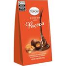 Caixa de Bombom Trufa Chocolate ao Leite Recheio de Chocolate Branco com Amendoim 55g - TopCau