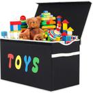 Caixa de Brinquedos Dobrável YOLOXO - Resistente e com Tampa