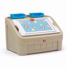 Caixa de Brinquedos Step2 2 em 1 com Tampa - Organizador e Armazenamento