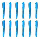 Caixa de Caneta Marca Texto Azul Neon - 12 Unid - Masterprint