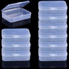 Caixa de cartão Gansita Clear Plastic Snaps Closed x10 Caixa de cartão Gansita Clear Plastic Snaps Closed x10