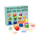 Caixa de classificação de formas e cores Early Learning Toy Wooden