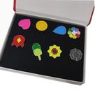 Caixa de coleção de emblemas de ginástica YuanStore Generation 1-6, conjunto de 8
