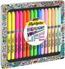 Caixa de coleção Highlighter BIC, cores variadas, pacote com 15 Caixa de coleção Highlighter BIC, cores variadas, pacote com 15