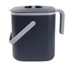 Caixa de compostagem de cozinha Blue Ginkgo 5L/1,32 galões, cinza resistente ao odor