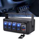 Caixa de Comutação Nilight 4 Gangues 12V com Carregador USB PD e QC 3.0 Caixa de Comutação Nilight 4 Gangues 12V com Carregador USB PD e QC 3.0