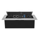 Caixa de conexão Power Strip, mesa pop-up com saída HDMI