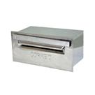 Caixa de Correio 1846MTM Inox para Grade 20x40x15cm Prata Metalmig