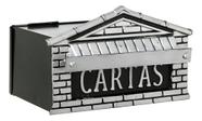 Caixa De Correio Aluminio Prata 15x20x15 Cm
