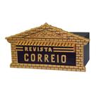 Caixa de Correio Atlanta para Cartas e Revistas 20x40x15cm Dourado Metalmig