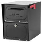 Caixa de correio Caixas de correio arquitetônicas 6200B-10 Locking Black 46x38x29cm