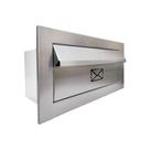 Caixa de Correio Cartas Frente em Inox 15x19 - Metalfer