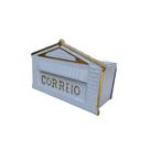 Caixa de Correio Cartas Para Muro Detrás Branca 15x23x11cm