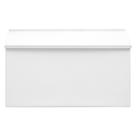 Caixa de correio Dalmbox Wall-Mount Wall-Mount em aço à prova de ferrugem branca 40x11x24 cm