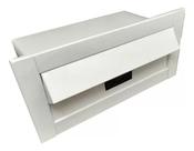 Caixa De Correio Hd Inox Modelo Carta Branco 35x17cm Muro