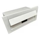 Caixa De Correio Inox Modelo Carta BRANCO 29x14Cm MURO