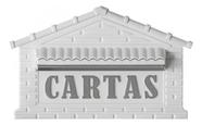 Caixa de Correio Modelo Universal Tijolinho Correspondência Casa Fundo Muro e Grade de Portão