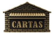 Caixa de Correio Modelo Universal Tijolinho Correspondência Casa Fundo Muro e Grade de Portão