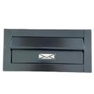 Caixa de correio para embutir em parede muro caixa de correio de inox 35x14 cm preta g
