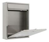 Caixa De Correio Prata, Com Fechadura - 36x26x9cm - Standers