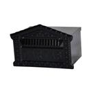 Caixa de Correio Tijolinho para Embutir 15x21x12cm Preta Metalmig