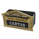 Caixa De Correio Tijolinho Popular 12x25 Para Muro Preto/bronze Caixa De Correio Tijolinho Popular 12x25 Para Muro Preto/bronze