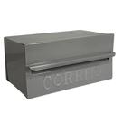 Caixa de Correios Brasileirinha Cinza Tamanho 12x20x10cm Aço