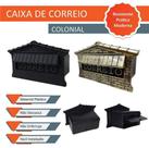 Caixa de Correios em Polipropileno Embutir Muro 15 CM com Aba de Acabamento Colonial - Grupo OIRAM
