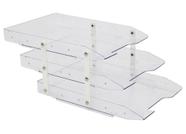 Caixa de correspondência tripla Móvel organizador de mesa - Maxcril Caixa de correspondência tripla Móvel organizador de mesa - Maxcril