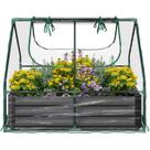 Caixa de Cultivo com Proteção Transparente 90x180cm Preto