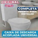 Caixa de Descarga Acoplada Astra 6L Universal Simples Deca Celite Lorenzetti Com Flexível Brinde