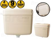 Caixa De Descarga Parede Plástica P/ Vaso Sanitário 9 Litros Creme Alumasa