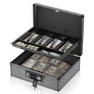 Caixa de Dinheiro Extra Grande Lockbako com Fechadura e Bandeja