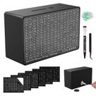 Caixa de economia de dinheiro Gomyrod Wooden Cash Vault com balcão preto