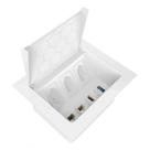 Caixa de embutir 3 tomada 1 usb dados