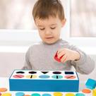 Caixa de Encaixe Educativa de Madeira Formas e Cores Brinquedo Didático Infantil